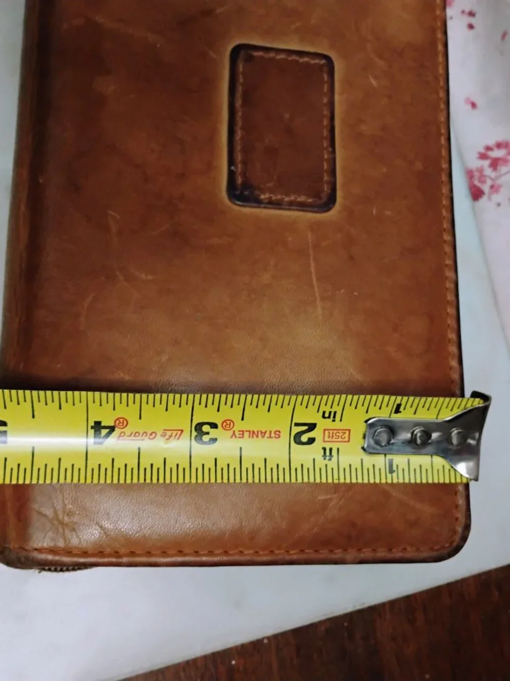 Men's Vintage Leather Travel Passport Holder and matching Small Wallet